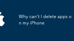 Why can't I delete apps on my iPhone