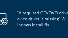 'Pemacu peranti pemacu CD/DVD yang diperlukan hilang' Windows Install Fix