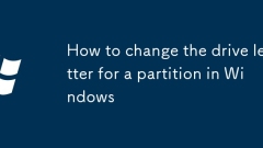 Cara menukar huruf pemacu untuk partition di Windows