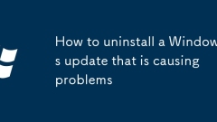 Cara menyahpasang kemas kini windows yang menyebabkan masalah