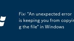 Betulkan: 'Ralat yang tidak dijangka menghalang anda daripada menyalin fail' di Windows