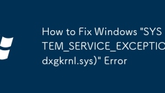 Cara Memperbaiki Windows 'System_Service_Exception (dxgkrnl.sys)' Ralat