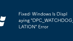 Tetap: Windows memaparkan ralat 'dpc_watchdog_violation'