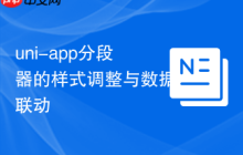 uni-app分段器的样式调整与数据联动