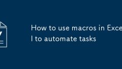 Comment utiliser les macros dans Excel pour automatiser les taches