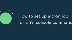 How to set up a cron job for a Yii console command
