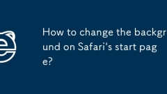 How to change the background on Safari's start page?