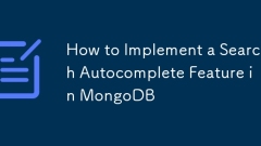 如何在MongoDB中實(shí)現(xiàn)搜索自動(dòng)完成功能