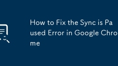 How to Fix the Sync is Paused Error in Google Chrome
