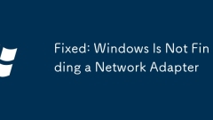 Fixed: Windows Is Not Finding a Network Adapter
