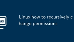 Linux how to recursively change permissions