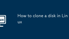 How to clone a disk in Linux