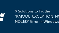 9 Windows?? 'kmode_exception_not_handled'??? ???? ???