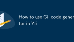 Comment utiliser Gii Code Generator dans YII