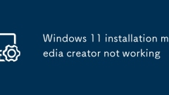 Windows 11 installation media creator not working