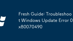 Fresh Guide: Troubleshoot Windows Update Error 0x80070490