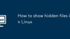 How to show hidden files in Linux