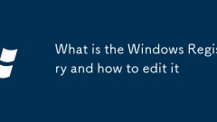 What is the Windows Registry and how to edit it