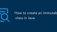 How to create an immutable class in Java