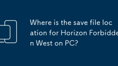 Where is the save file location for Horizon Forbidden West on PC?