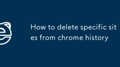 How to delete specific sites from chrome history