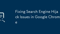 Fixing Search Engine Hijack Issues in Google Chrome