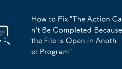 How to Fix 'The Action Can't Be Completed Because the File is Open in Another Program'