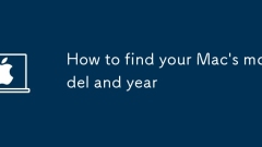 How to find your Mac's model and year