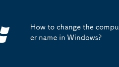 How to change the computer name in Windows?