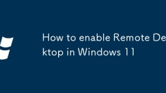 How to enable Remote Desktop in Windows 11