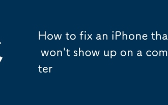 So reparieren Sie ein iPhone, das auf einem Computer nicht angezeigt wird