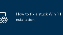 How to fix a stuck Win 11 installation