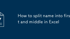 Cara Memisahkan Nama ke Pertama dan Tengah Di Excel