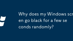 Why does my Windows screen go black for a few seconds randomly?