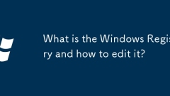 What is the Windows Registry and how to edit it?