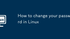 How to change your password in Linux