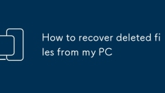 How to recover deleted files from my PC