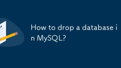 How to drop a database in MySQL?