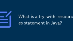 What is a try-with-resources statement in Java?
