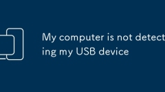 My computer is not detecting my USB device