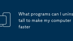 What programs can I uninstall to make my computer faster