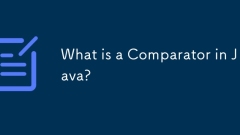 What is a Comparator in Java?