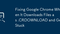 Fixing Google Chrome When It Downloads Files as .CRDOWNLOAD and Gets Stuck