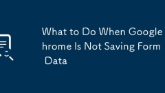 What to Do When Google Chrome Is Not Saving Form Data