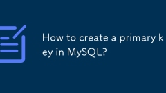 How to create a primary key in MySQL?