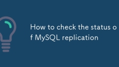 How to check the status of MySQL replication