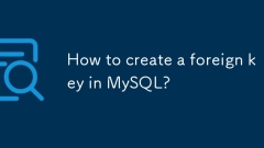 How to create a foreign key in MySQL?