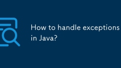 How to handle exceptions in Java?