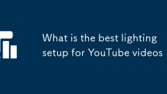 What is the best lighting setup for YouTube videos