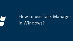 How to use Task Manager in Windows?
